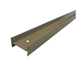 Perfil travessa H-NTR divisória Rollfor naval bege 20 x 35 x 2150 mm