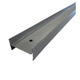 Perfil travessa H-NTR divisória Rollfor naval prata 20 x 35 x 3000 mm