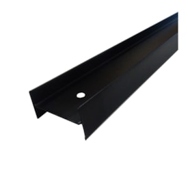 Perfil travessa H-NTR divisória Rollfor naval preto 20 x 35 x 1185 mm