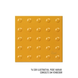 Piso de borracha Daud tátil alerta colorido 5 x 250 x 250 mm