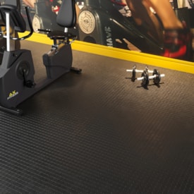 Piso de borracha quadriculado Ecosistema preto 3,5 x 500 x 500 mm 2