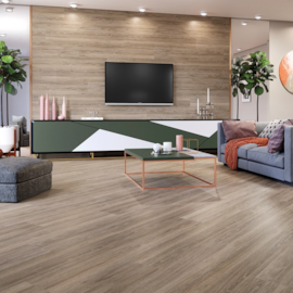 Piso laminado clicado Eucafloor Prime Click Carvalho Canela 7mm