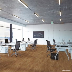 Piso vinílico colado EspaçoFloor Office Mild Castanho Viena 3 mm 2