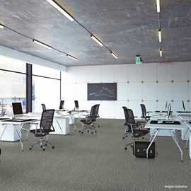 Piso vinílico Colado EspaçoFloor Office Plus Carpet Gray 3mm
