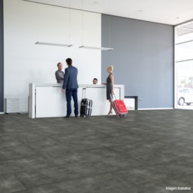 Piso vinílico colado EspaçoFloor Office Plus Cement Titanium 3 mm 2