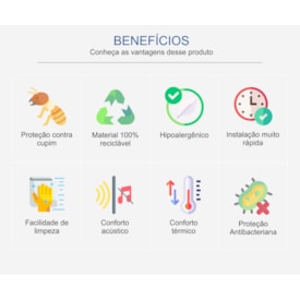 Piso vinílico colado EspaçoFloor Office Plus+ Naturalle 3 mm 2