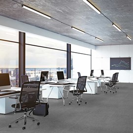 Piso vinílico Colado EspaçoFloor Office Plus Quartzo Gray 3mm