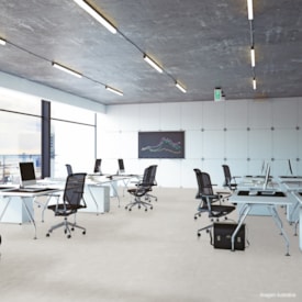 Piso vinílico colado EspaçoFloor Office Square Light Gray 3 mm 2