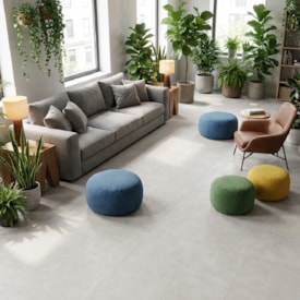 Piso vinílico colado EspaçoFloor Office Square Light Gray 3 mm 2