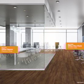 Piso vinílico colado EspaçoFloor Office Square Medium Gray 3 mm 2