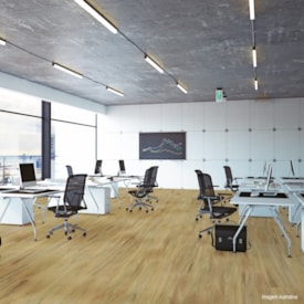 Piso vinílico colado EspaçoFloor Office Wood Nut Bruxelas 3 mm 2