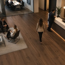 Piso vinílico SPC Clicado EspaçoFloor Solid Plank jacarandá 5 mm 2