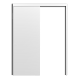 Porta Pronta para Drywall G-Door Germano Madeira Branca 8,2mm x 2110mm x 11mm Porta Pronta para Drywall G-Door Germano Madeira Branca 8,2mm x 2110mm x 11mm