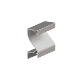 Puxador de alumínio perfil MMO 133 inox 15 x 3000 mm