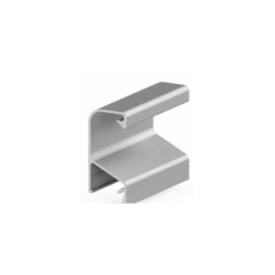 Puxador de alumínio perfil MMO 5015 inox colegato 15 x 3000 mm