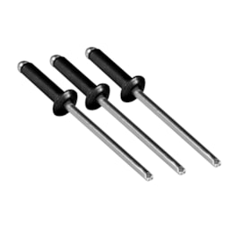 Rebite CAS314 Newfix preto 3,2x14mm - caixa 200 unid Rebite CAS314 Newfix preto 3,2x14mm - caixa 200 unid
