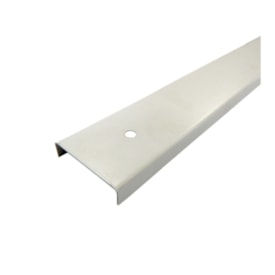 Requadro vertical liso divisória Rollfor 219 branco 0,5 x 35 x 2110 mm