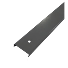 Requadro vertical liso divisória Rollfor prata 0,5 x 35 x 2110 mm