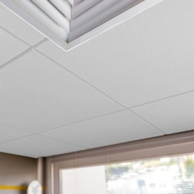 Revestimento acústico Ecophon Illtec Plano branco 625 x 625 x 35 mm 2