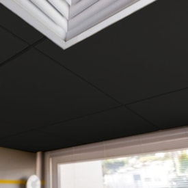 Revestimento acústico Ecophon Illtec Plano preto 625 x 625 x 35 mm 2