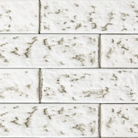Revestimento de parede Santa Luzia Ecobrick Branco Envelhecido 75mm x 135mm x 9mm Revestimento de parede Santa Luzia Ecobrick Branco Envelhecido 75mm x 135mm x 9mm