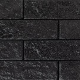 Revestimento de parede Santa Luzia Ecobrick Preto 75mm x 135mm x 9mm Revestimento de parede Santa Luzia Ecobrick Preto 75mm x 135mm x 9mm