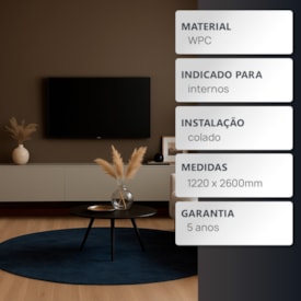 Revestimento Lastra EspaçoWall Colors Mocca 1220 x 2600 mm 2