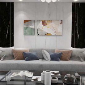 Revestimento lastra EspaçoWall Marble bianco 1200 x 2440 mm 2