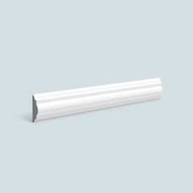 Rodameio e boiserie EspaçoFloor branco 30 x 15 x 2200 mm 2