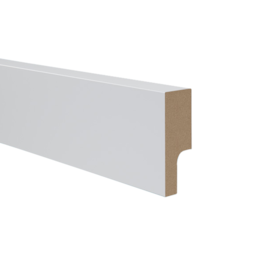 Rodapé de mdf Durafloor Essencial E-05 Branco Polar 5cm x 18mm x 2,1m Rodapé de mdf Durafloor Essencial E-05 Branco Polar 5cm x 18mm x 2,1m