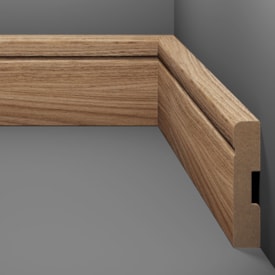 Rodapé de MDF frisado Eucafloor cor 10 70 x 15 x 2400 mm