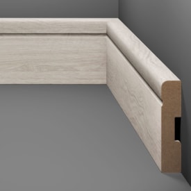 Rodapé de MDF frisado Eucafloor cor 16 70 x 15 x 2400 mm
