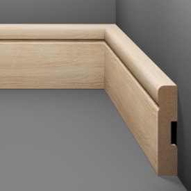 Rodapé de MDF frisado Eucafloor cor 17 70 x 15 x 2400 mm