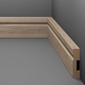 Rodapé de MDF frisado Eucafloor cor 18 50 x 15 x 2400 mm