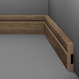 Rodapé de MDF frisado Eucafloor cor 22 50 x 15 x 2400 mm