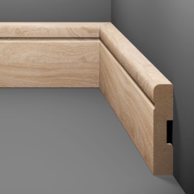 Rodapé de MDF frisado Eucafloor cor 6 70 x 15 x 2400 mm