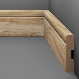 Rodapé de MDF frisado Eucafloor cor 7 70 x 12 x 2400 mm