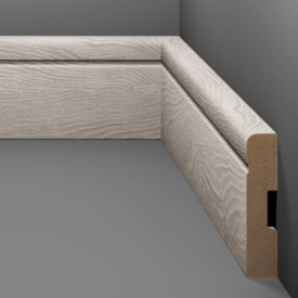 Rodapé de MDF frisado Eucafloor cor 8 70 x 15 x 2400 mm