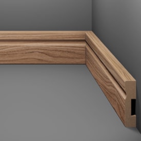 Rodapé de MDF frisado Eucafloor Estilo cor 10 50 x 15 x 2400 mm