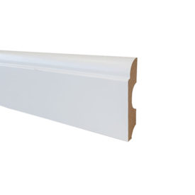Rodapé de MDF liso Durafloor Clean cor 01 80 x 18 x 2100 mm