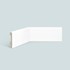 Rodapé de poliestireno EspaçoFloor liso branco 10cm x 15mm x 2,20m