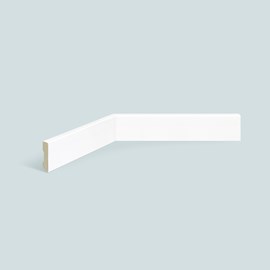 Rodapé de poliestireno EspaçoFloor liso slim branco 5cm x 10mm x 2,20m