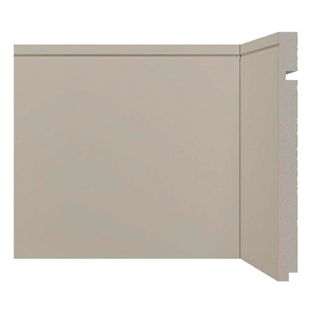 Rodapé de poliestireno Santa Luzia 204 20cm 519 Cinza Glacial 20cm x 16mm x 2,40m