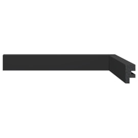 Rodapé de poliestireno Santa Luzia Black 3cm Preto 30mm x 16mm x 2,4m Rodapé de poliestireno Santa Luzia Black 3cm Preto 30mm x 16mm x 2,4m