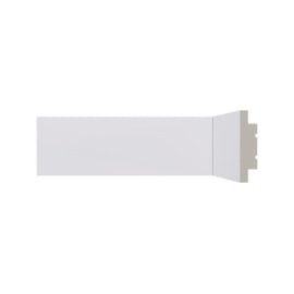 Rodapé de poliestireno Santa Luzia VersaLed branco 7 cm