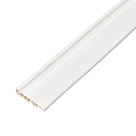 Rodapé de PVC frisado SpotNew branco 7 cm barra 2,2 m