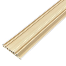 Rodapé de PVC SpotNew frisado branco 10cm x 15mm x 2,20m 2