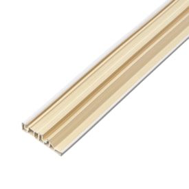 Rodapé de PVC SpotNew frisado branco 7cm x 15mm x 2,20m 2