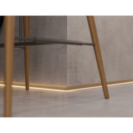 Rodapé invertido Alumínio Santa Luzia Neo branco 3 cm barra 3 m 2