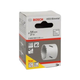 Serra copo HSS bimetálica com cobalto Bosch 54 mm 2 1/8 polegadas 2